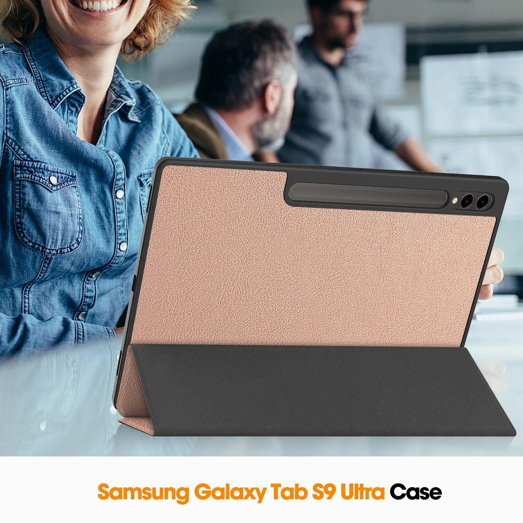 Custodia protettiva per tablet PC custodia sottile compatibile con Samsung Galaxy Tab S9 Ultra Case 14,6 pollici 2023 (SM-X910/X916B/X918U) con supporto per penna S integrato, custodia protettiva per