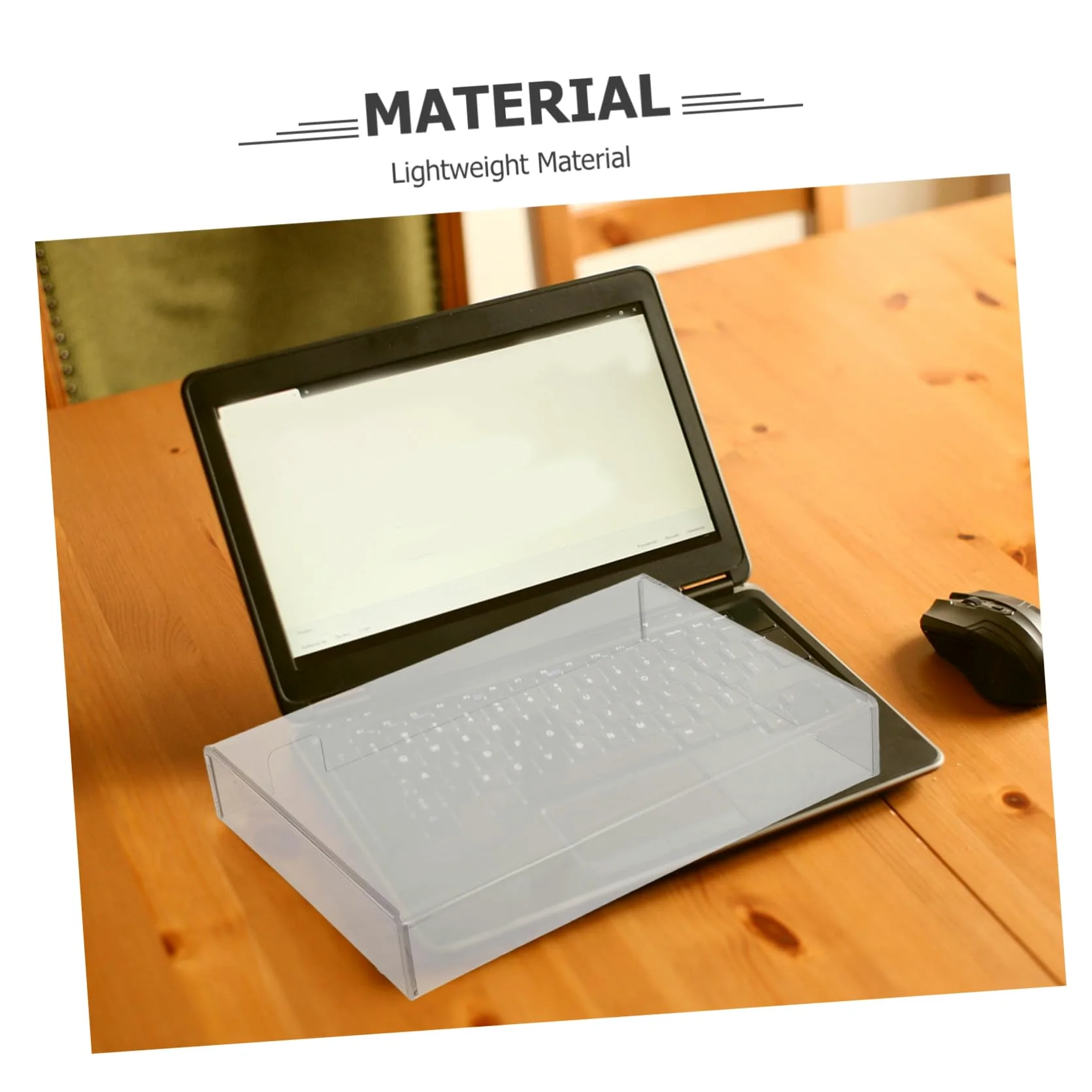 Protezione Antipolvere e Anti-Goccia in Acrilico Trasparente per Tastiera Laptop, Copertura Resistente all'Acqua per Tastiere da Gioco e Computer Portatili, Dimensioni 357X255X48