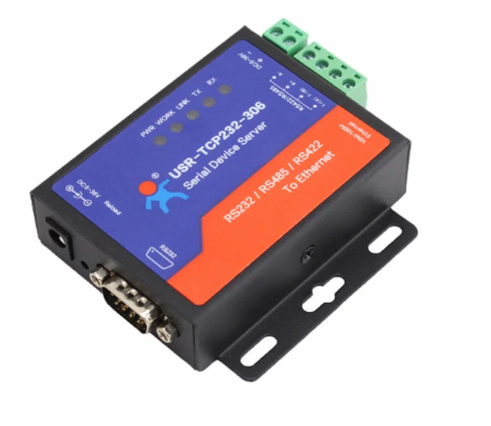 USR-TCP232-306 Convertitore da seriale a Ethernet LAN Ethernet da TCP/IP a RS232 RS485 Convertitore RS422