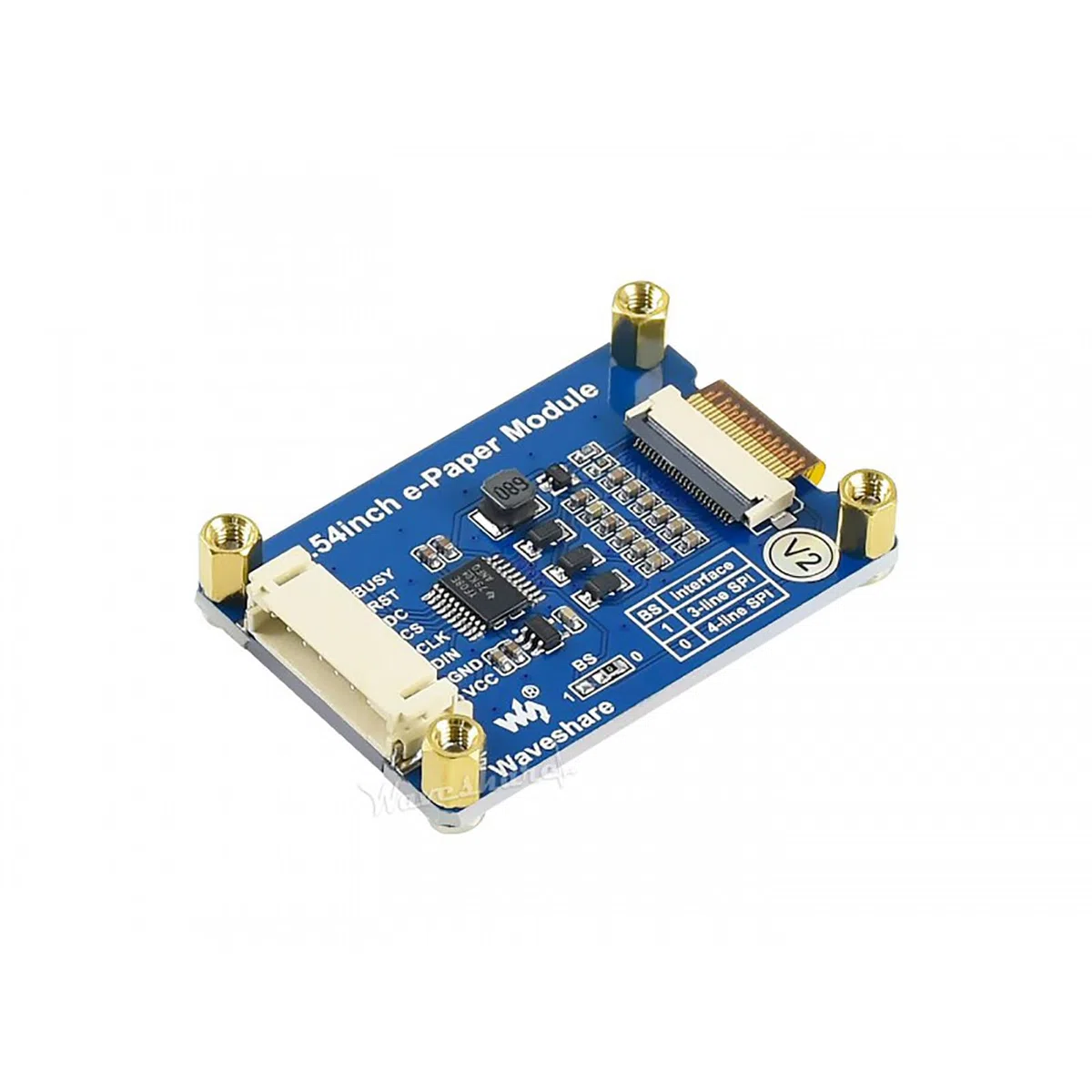 Waveshare 1.54 inch E-Paper Screen Display Module 200x200 3.3v E-Ink Electronic Display with Embedded Controller SPI Interface Support Partial Refresh for Raspberry Pi/Arduino/Nucleo/Jetson Nano
