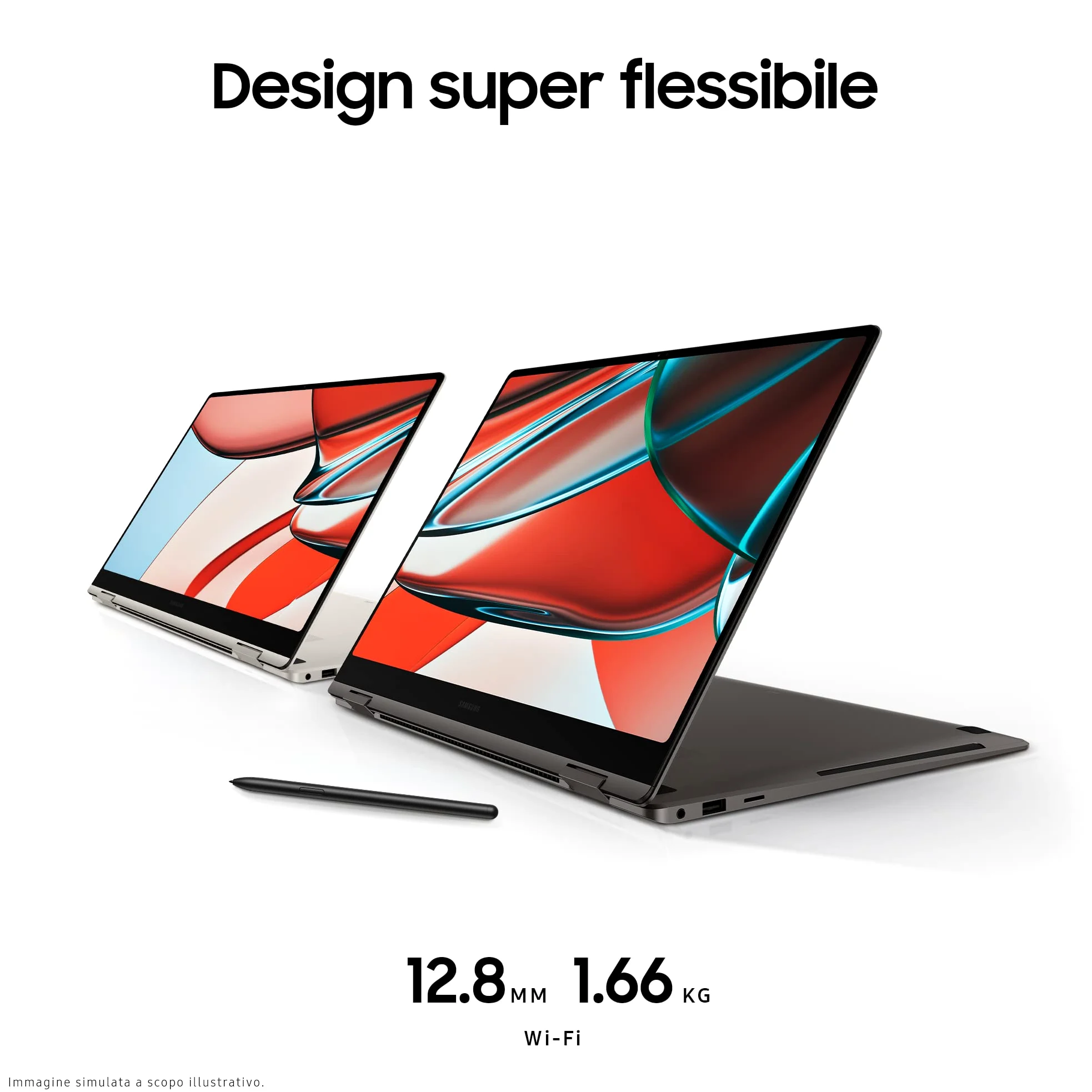Samsung Galaxy Book3 Pro 360 Laptop, 16" Dynamic AMOLED 2X touch, S Pen, Intel EVO, Intel Core i7-1360P 13th gen, 16GB RAM, 512GB SSD, Windows 11 Home, Graphite