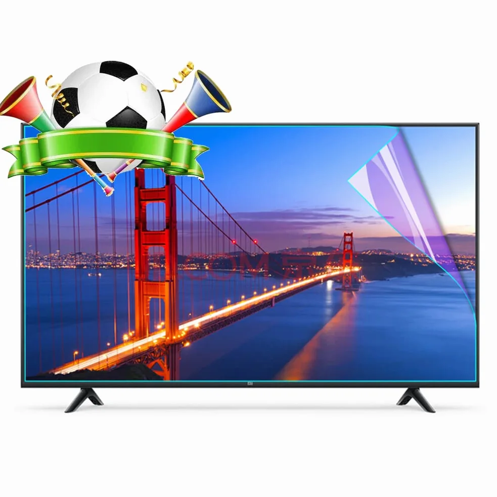 Pellicola Proteggi Schermo per Monitor Anti Luce Blu Pellicola filtrante antiriflesso/Anti-Impronte da 75-85 Pollici per Schermo Curvo e Standard, Senza Aria (85inch 1902x1089mm)