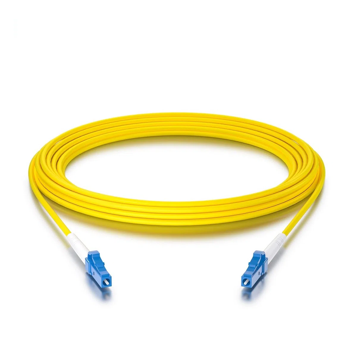 LC-LC Simplex Fiber Patch Cord, 9/125μm Single Mode, LSZH, 100 ft/30 m