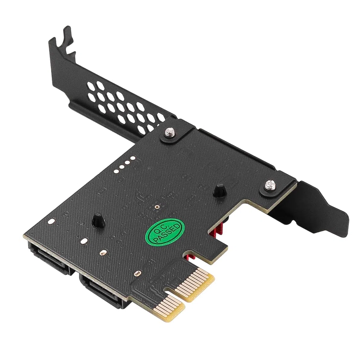 DollaTek PCI-E 1X GEN3 a Sata3.0 Scheda di espansione a piena velocità Adattatore 2 porte 6G Espansione Disco rigido IPFS con staffa a basso profilo