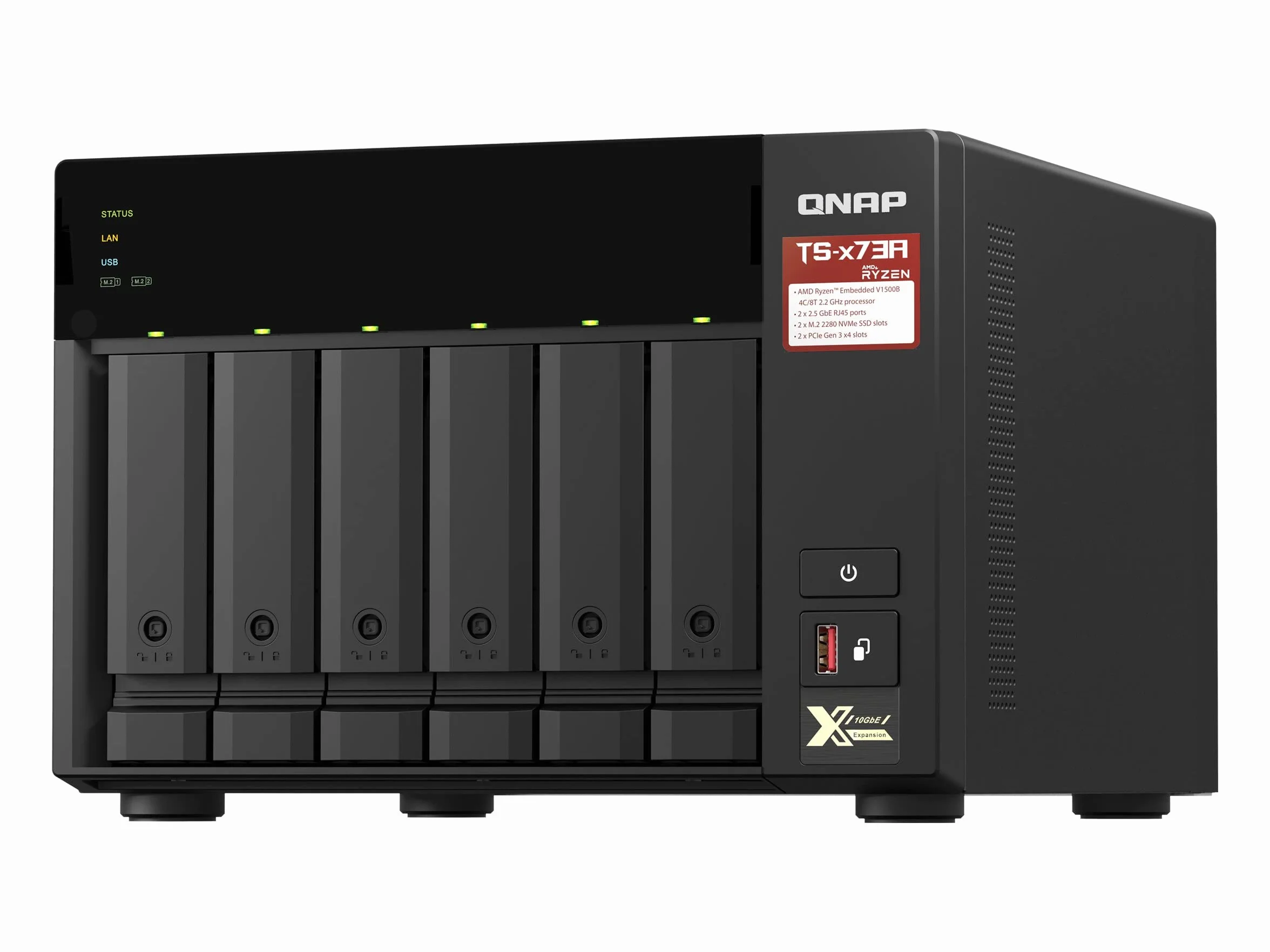 QNAP TS-673A-8G Serveur NAS 6 Baies