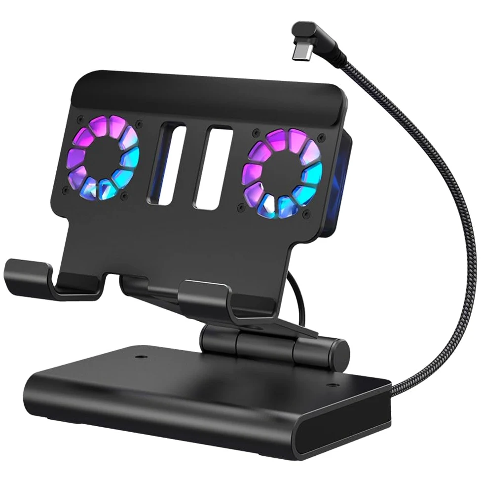 Docking Station per ROG X, Steam Deck, per legion Go, Switch - 4K@144Hz 2.1, 85W di ricarica, doppie ventole di raffreddamento, Gigabit Ethernet, Hub USB 3.1 per console portatili