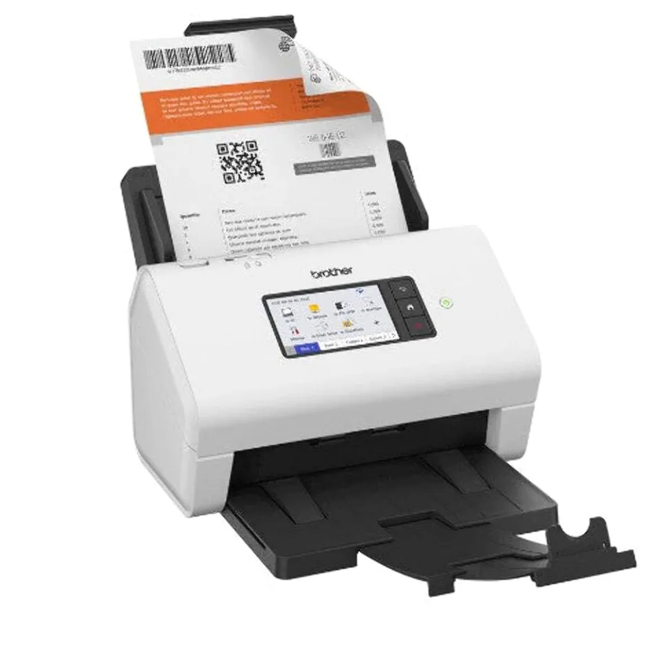 Brother ADS-4900W Scanner con ADF + alimentatore di fogli 600 x 600 DPI A4 Nero, Bianco (ADS-4900W 2-SIDED SCAN UP TO - 60PPM / 120IPM 100 SHEET ADF 100)