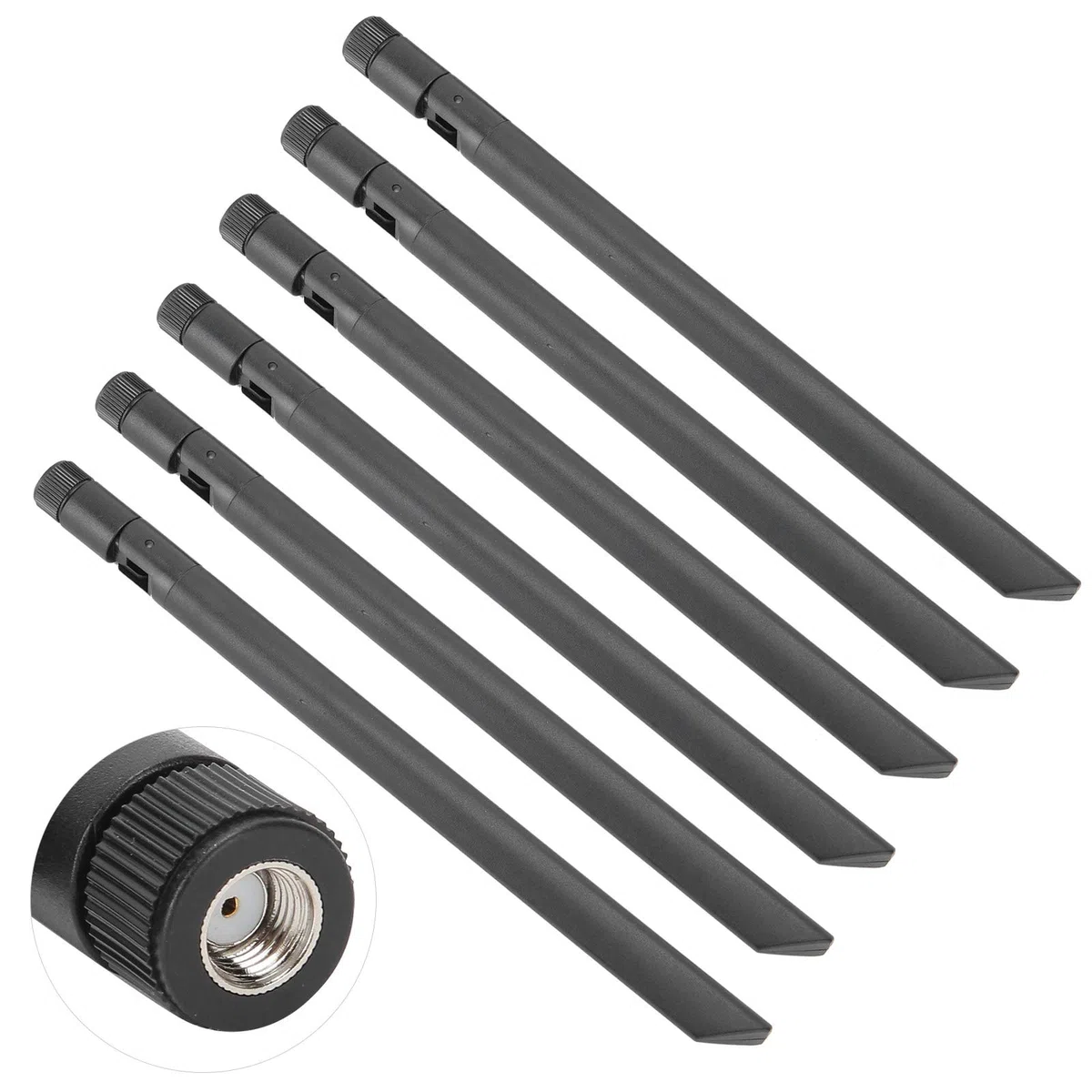 Antenne WiFi 6PCS, 8DB Dual Band Connettore RP SMA Filettatura Femmina Periferica di Rete AP/Router