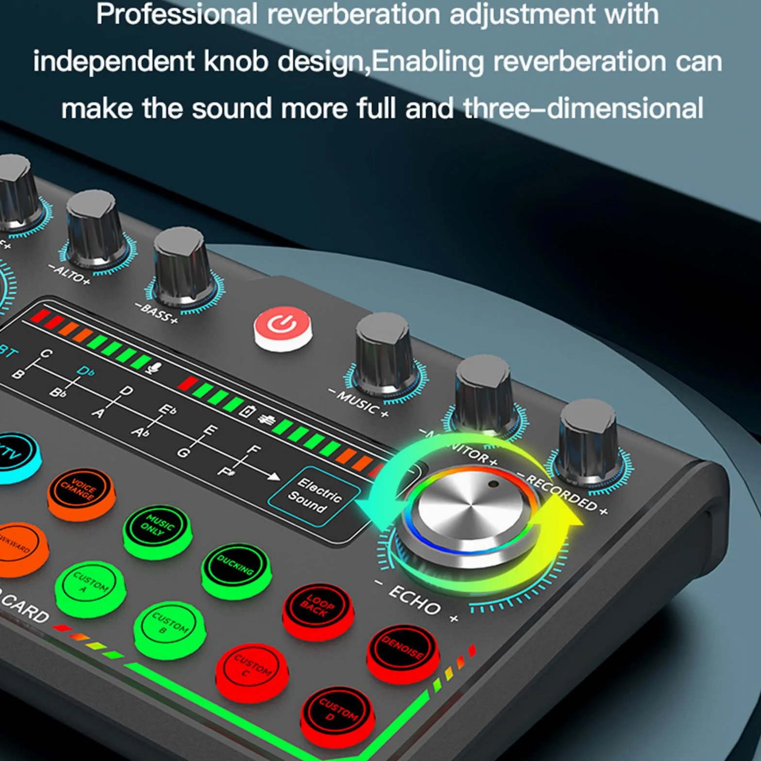 Scheda audio USB Trasmissione Live Scheda audio Avanzata Decodifica Acustica Facile Controllo Per Creatori di Contenuti E Musicisti Interfaccia Audio USB