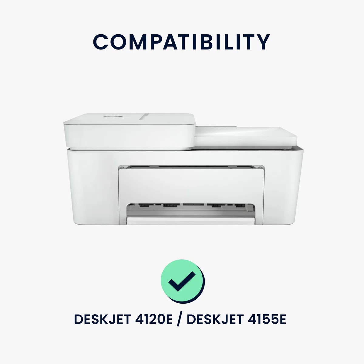 kwmobile Copertina Antipolvere Compatibile con HP DeskJet 4120e / DeskJet 4155e / 4220e - Copri Stampante - Copertura Protettiva - Fodera in grigio scuro