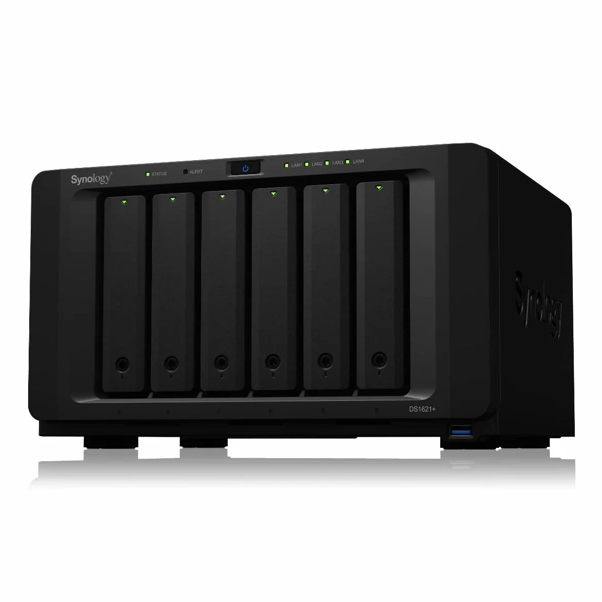 Synology - Soluzione di archiviazione centralizzata Nas DS1621+ 6bay, 4GB RAM, 4X GBE