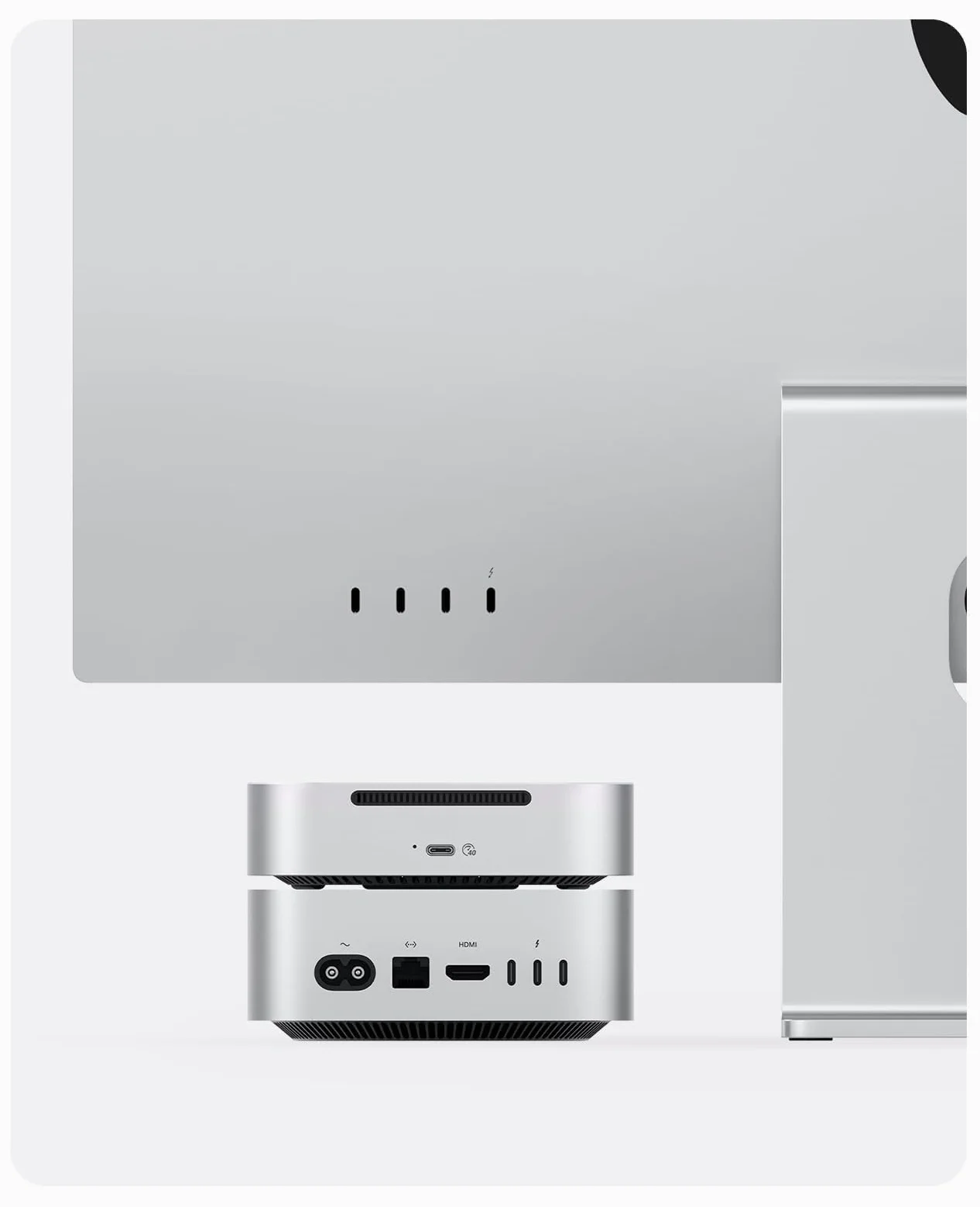 ORICO MiniMate 1TB Extreme SSD per Mac mini M4/M4 Pro, 40Gbps SSD Portatile In Alluminio, Compatibile con Thunderbolt 4/3/USB4, Argento M4T4