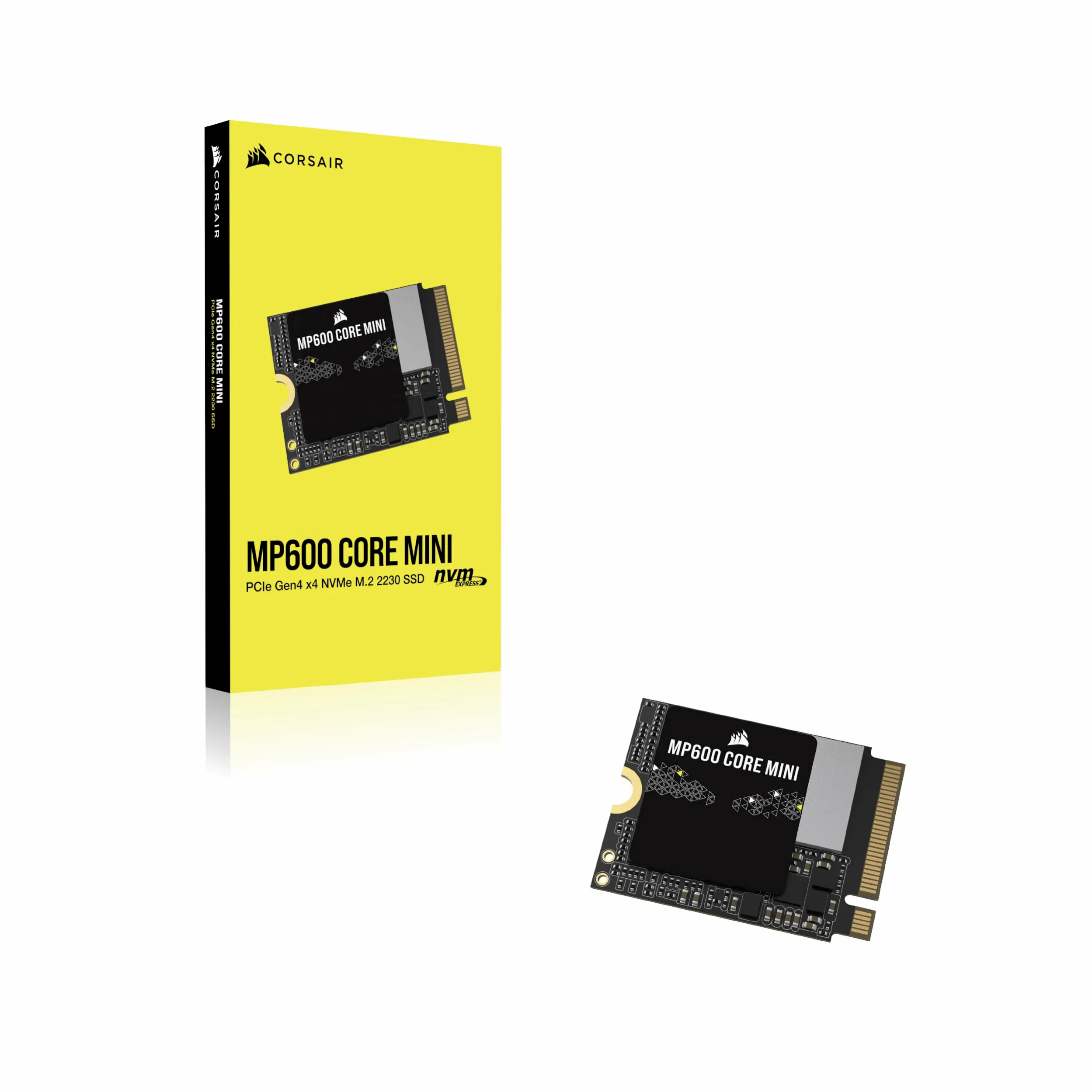 Corsair MP600 CORE MINI 2TB M.2 NVMe PCIe x4 Gen4 2 SSD – M.2 2230 – Fino a 5.000 MB/sec in Lettura Sequenziale – NAND QLC ad Alta Densità – Ottimo per Steam Deck, ASUS ROG Ally – Nero