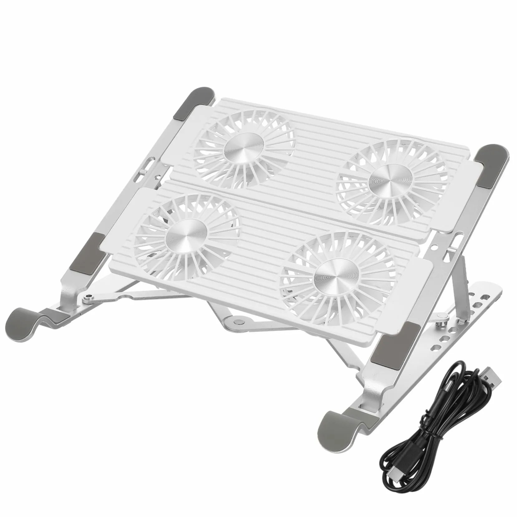 Uonlytech Supporto Ventilato Per Laptop Base Di Raffreddamento Per Computer Portatile Con Ventole Multiple Struttura Stabile e Design Ergonomico Per Uso Quotidiano