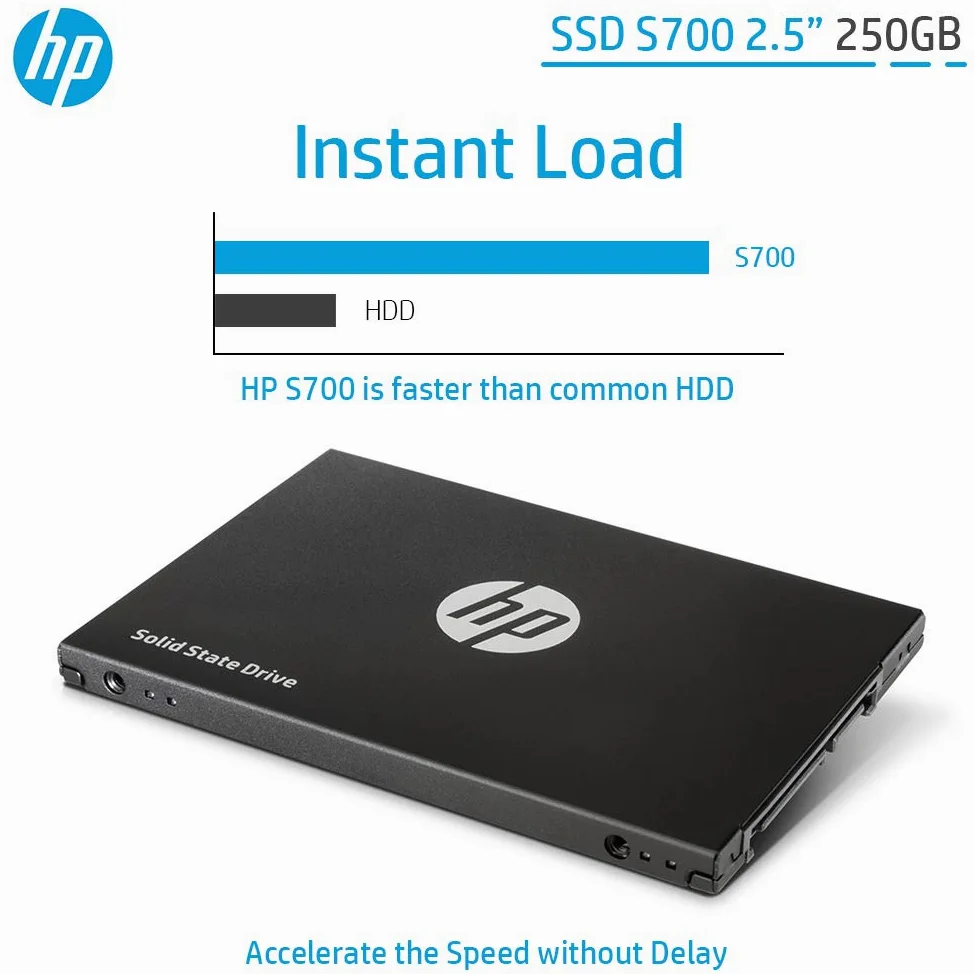 Hewlett Packard 2DP98AA#ABB SSD Interno da 250 GB, Nero
