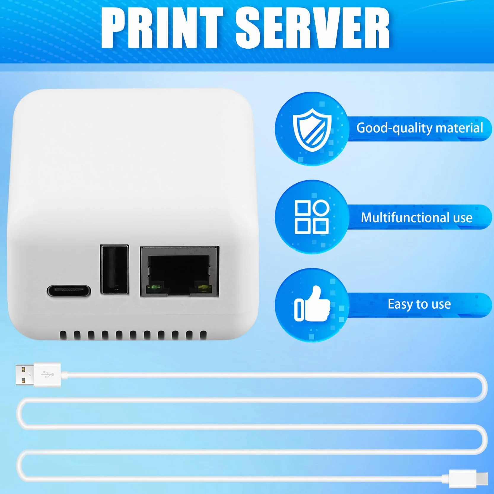 Stampa facile del collegamento del cavo di USB 2.0 del mini server di stampa P330, mini server di stampa della nuvola NP330
