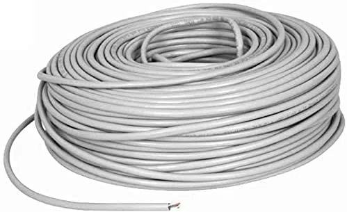 MATASSA 50 MT Metri Cavo di Rete FTP Cat 5E LAN ETHERNET 5 E Internet SCHERMATO Bobina Router Grigio Access Point