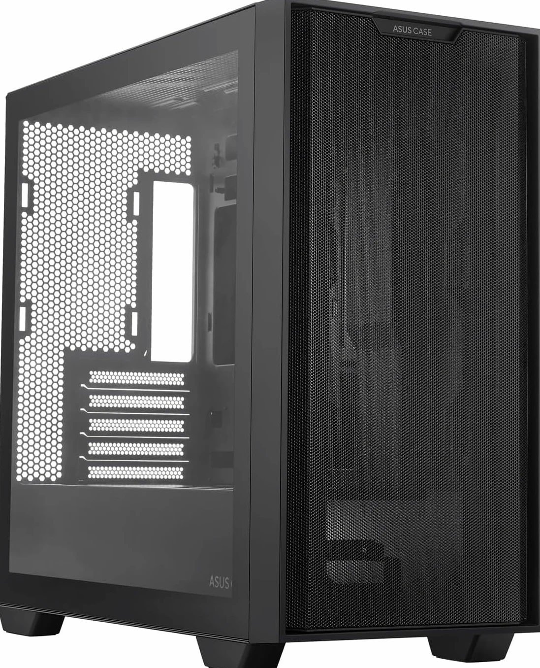 ASUS A21 Case micro-ATX, Radiatori fino a 360 mm, Schede Grafiche fino a 380 mm, Raffreddamento efficace, Cable Management, Chassis Nero