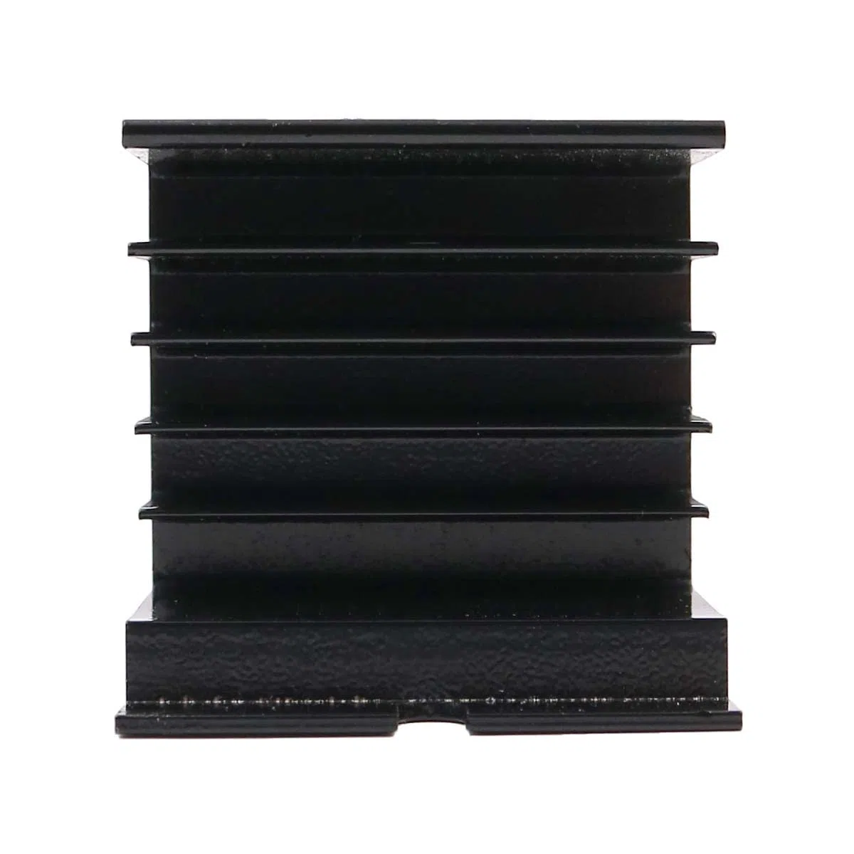 Dissipateur thermique en Aluminium pour Relais à Semi-conducteurs 2PCS pour Relais à Semi-conducteurs SSR-25DA / 10DA / 40DA - Noir