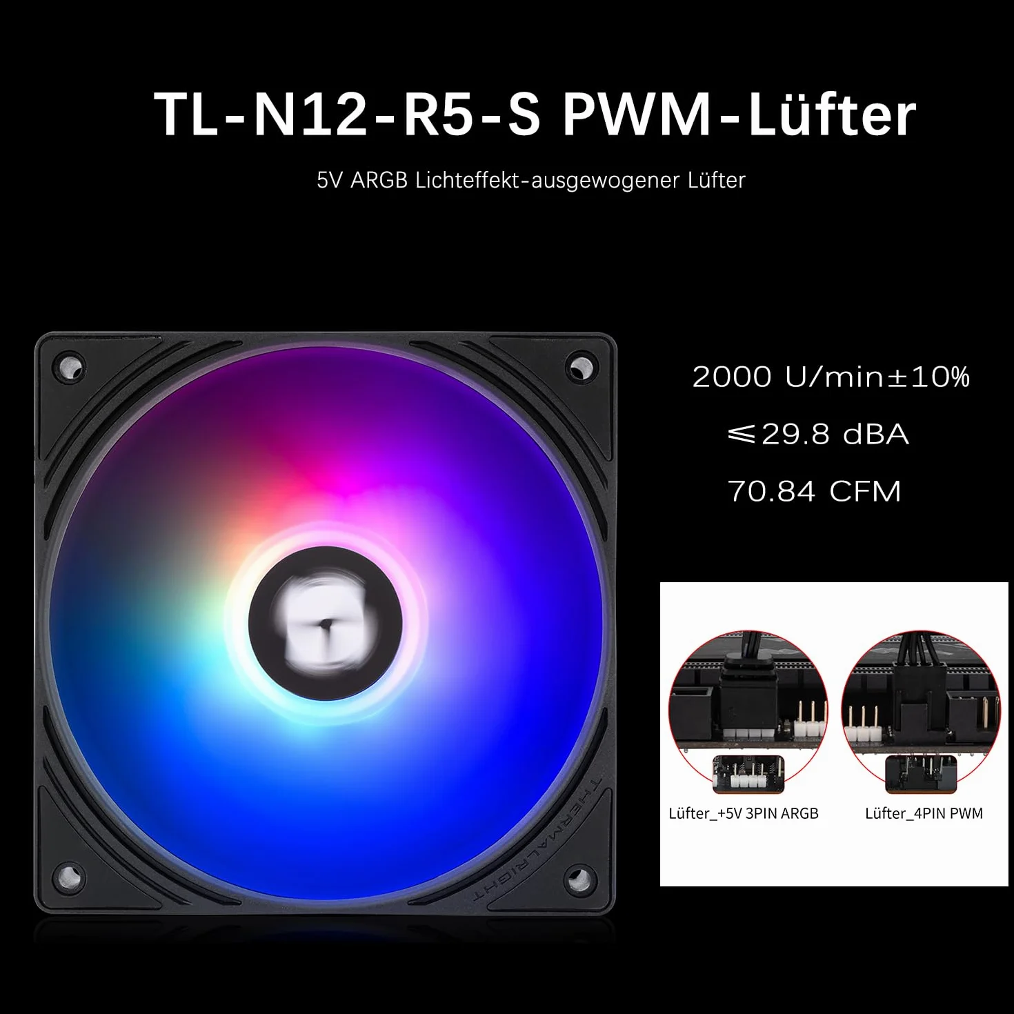 TR-Thermalright AQUA ELITE 240 V6 ARGB - Radiatore CPU liquido, 240mm Raffreddamento Aio, doppia ventola PWM ARGB, per AM4/AM5, Intel LGA1851/1700/115x/1200 (Nero)