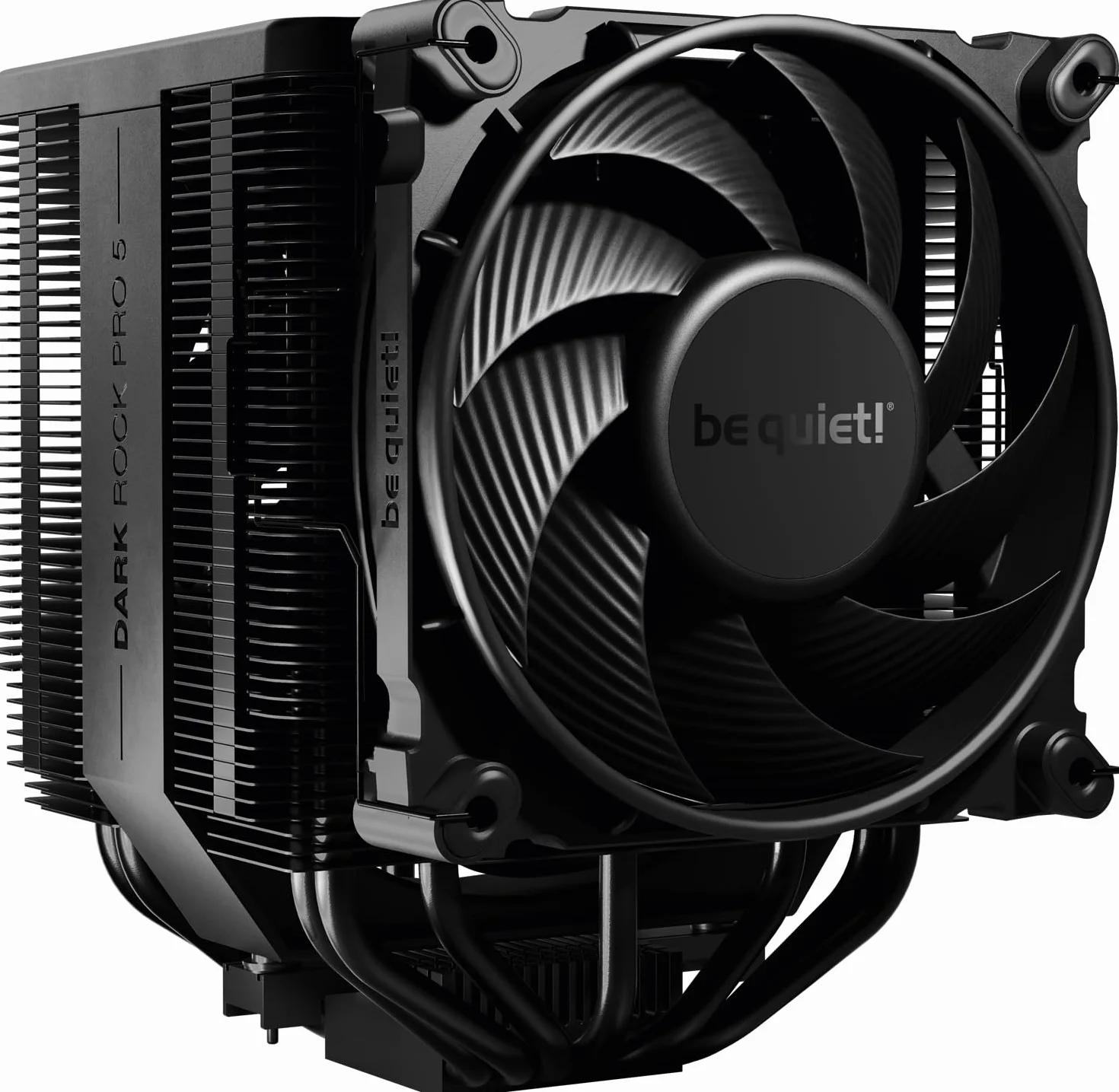 be quiet! Dark Rock Pro 5 dissipatore, airflow elevatissimo, 7 heatpipe in rame ad alte prestazioni, ventole PWM Silent Wings 120mm e Silent Wings 135mm, quasi inudibile, selettore velocità